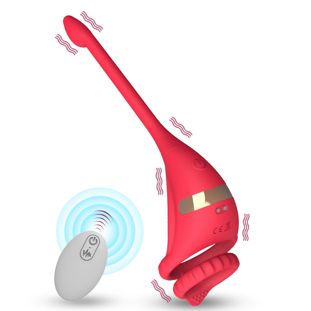 Remote Control Double Ring Silicone Butt Plug