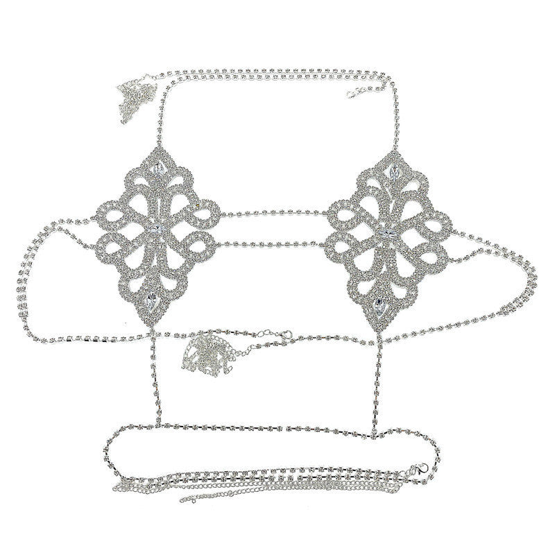 Rhinestone Sexy Female Geometric Diamond Body Chain
