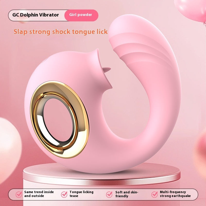 Dolphin Tongue Licking Electric Girl's Toy