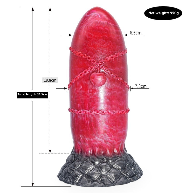 Colored Dildo Masturbator Irregular Anal Plug