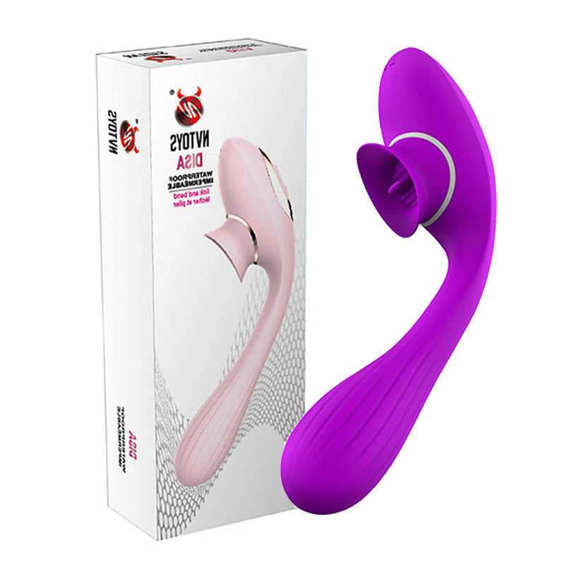 Bending Tongue Licking Vibrator Women's Masturbation Device