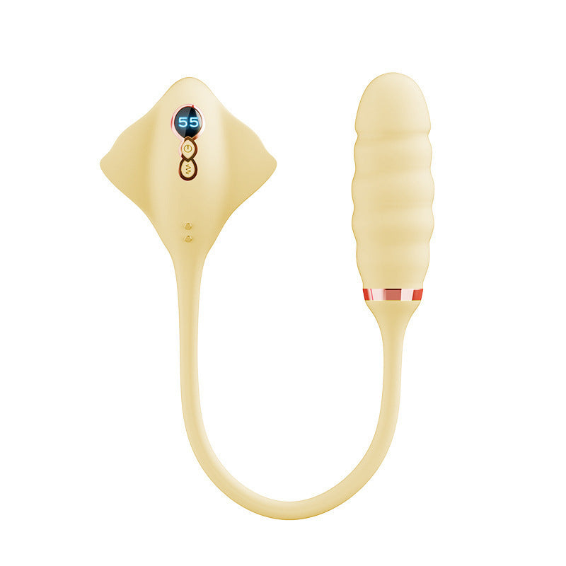 Women's Manta Ray Telescopic Sucking Vibrator Toy