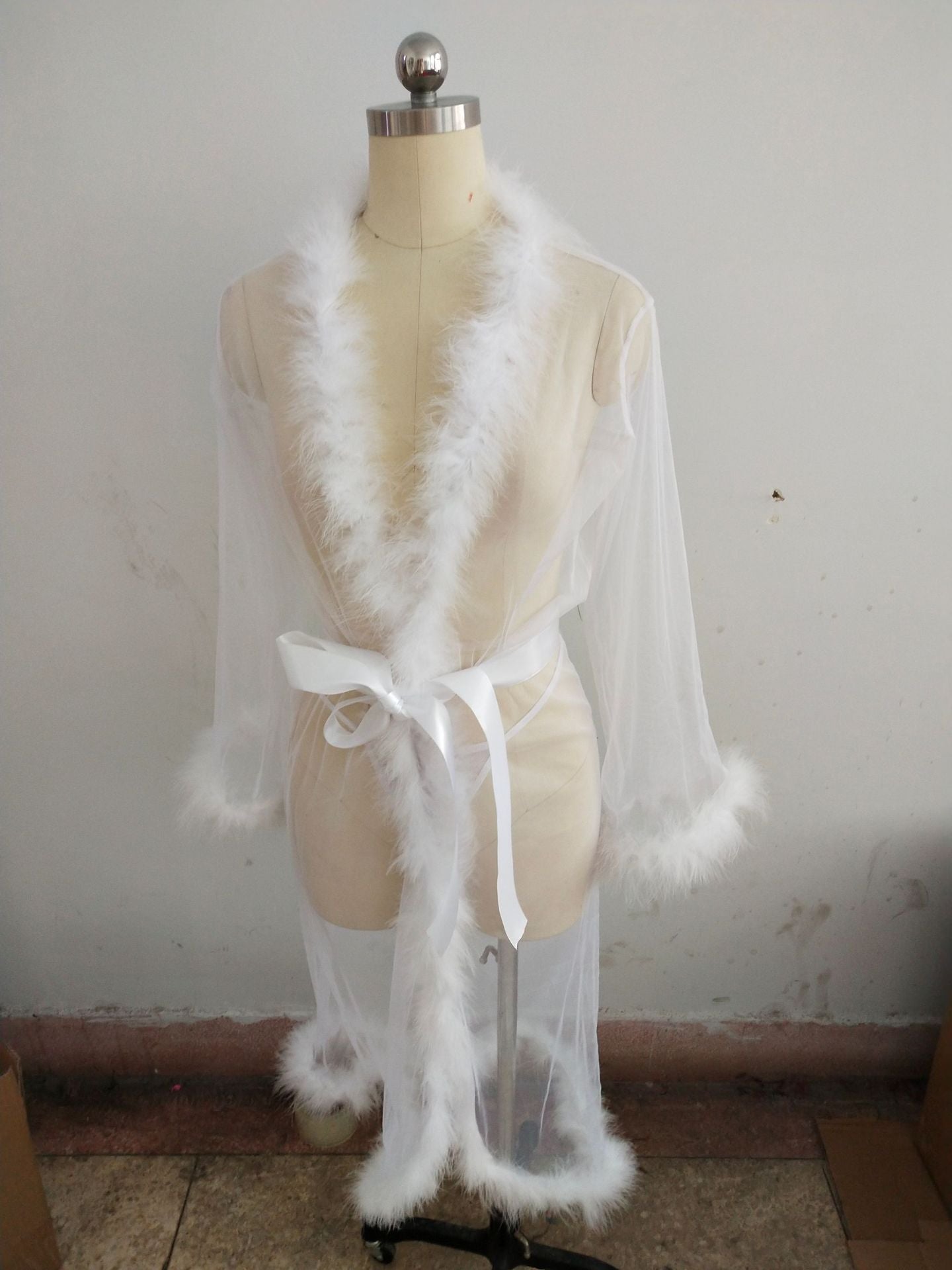 See-thru Long Robe Sexy Lingerie
