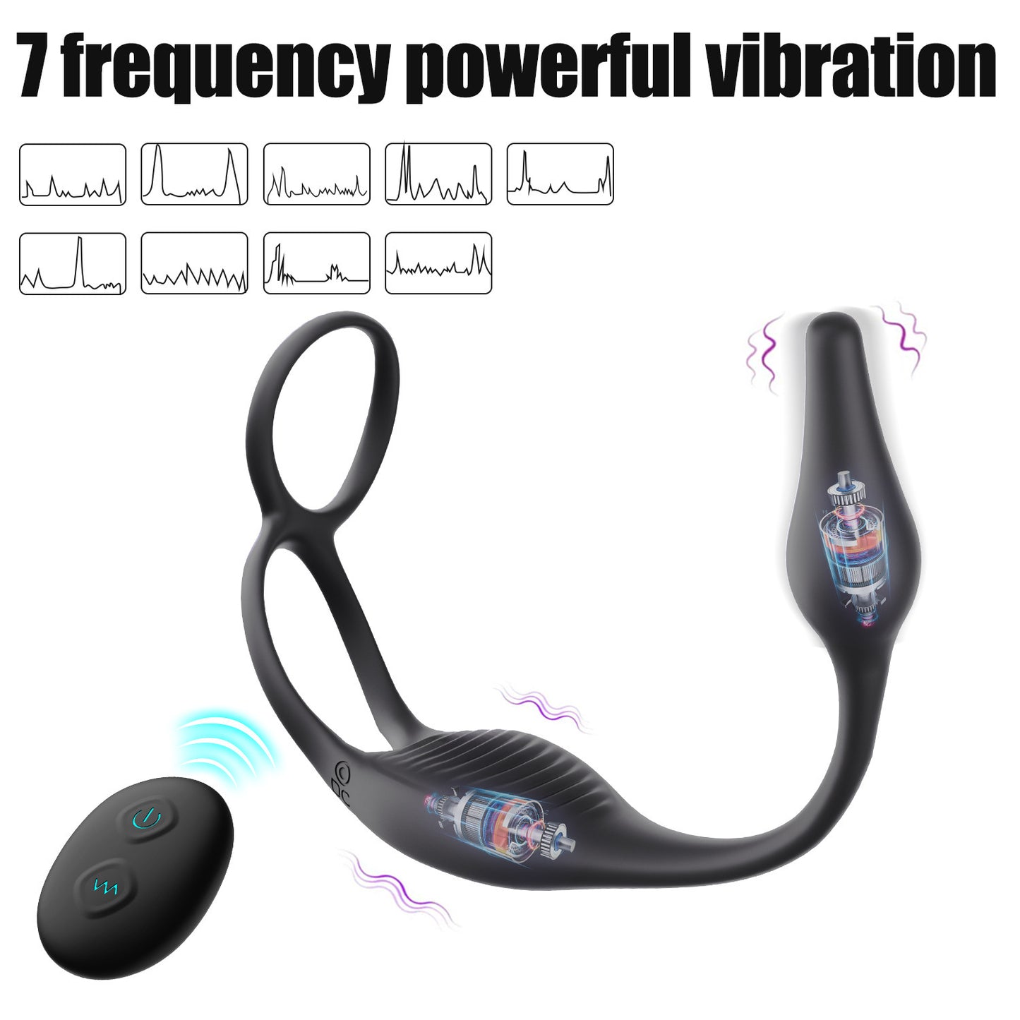 Wearable Remote Control Vibration Double Stimulation Massager