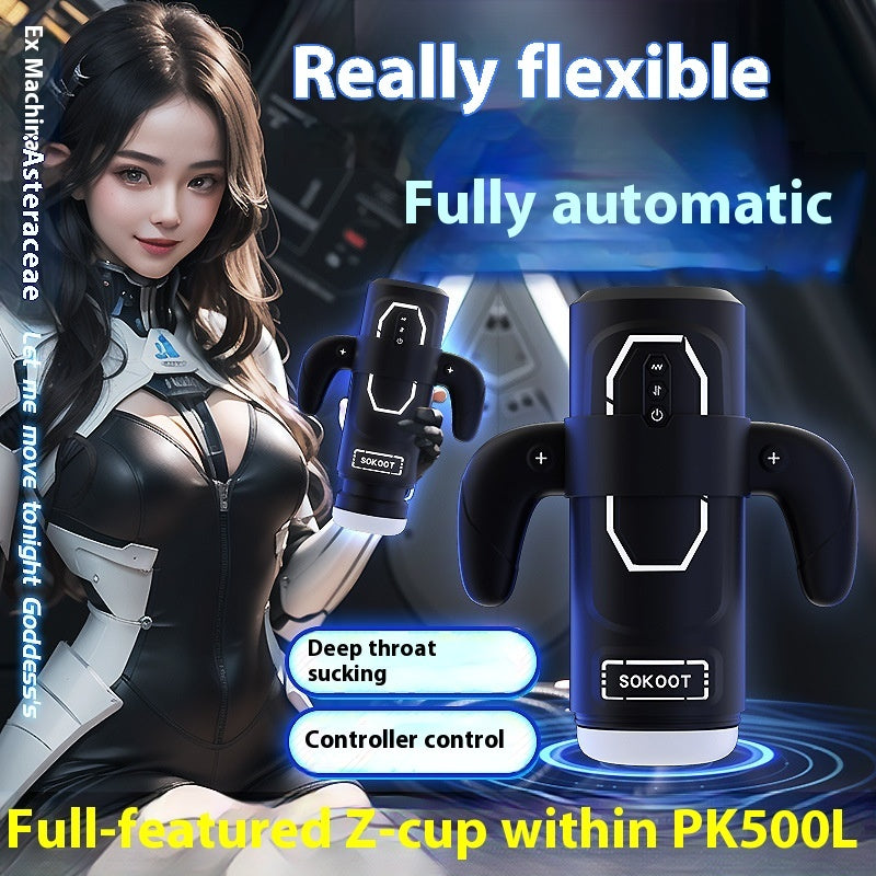 Electric Handle Airplane Bottle Men's Automatic Retractable Heating
