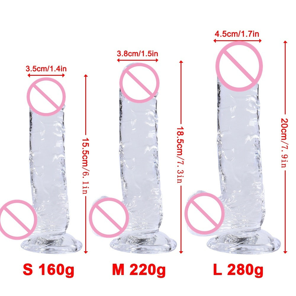 Clear Crystal Cannon Machine Female Supplies