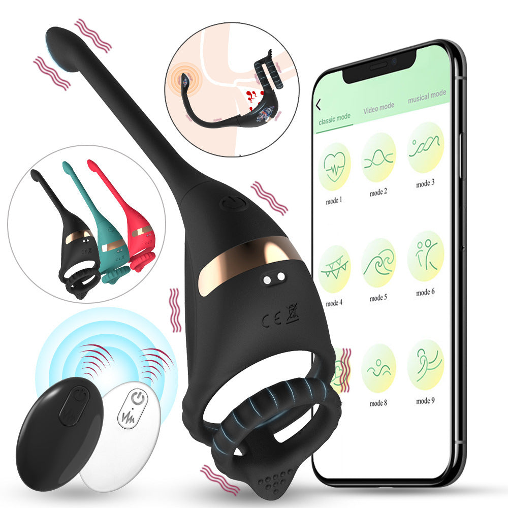 Remote Control Double Ring Silicone Butt Plug