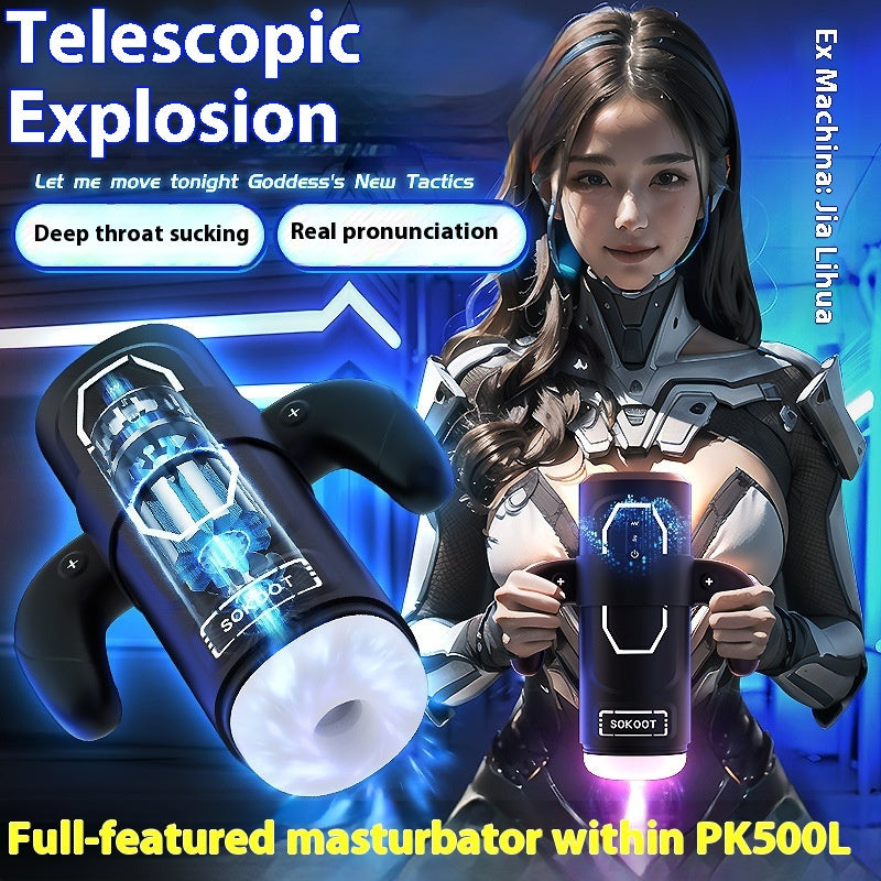 Electric Handle Airplane Bottle Men's Automatic Retractable Heating