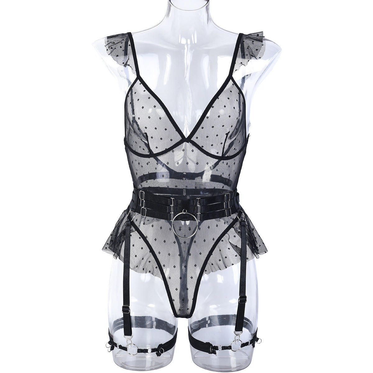 Women's Suspender Lace Splicing Sexy Underwear