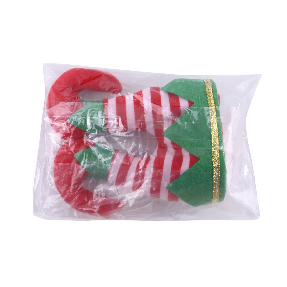 Pet Christmas Funny Striped Clown Hat Dog Ornaments Supplies Accessories