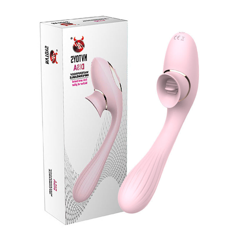 Bending Tongue Licking Vibrator Women's Masturbation Device