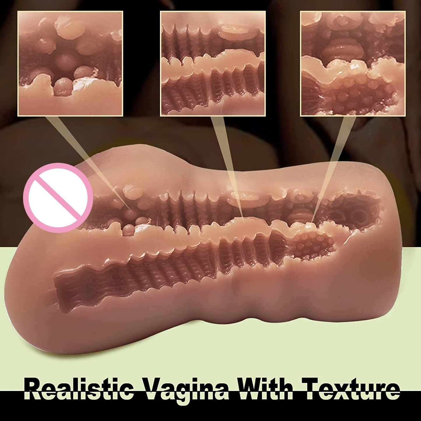 Men's Silicone Vagina And Anus Massager