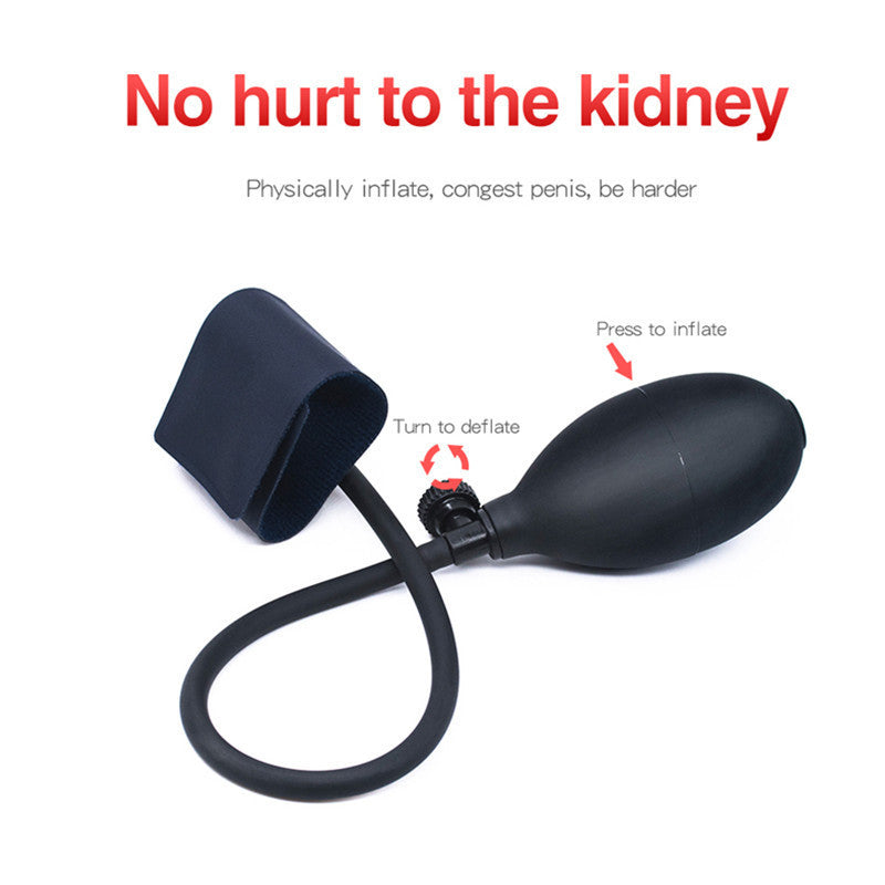 Inflatable Horseshoe Ring Expansion Lock Toy