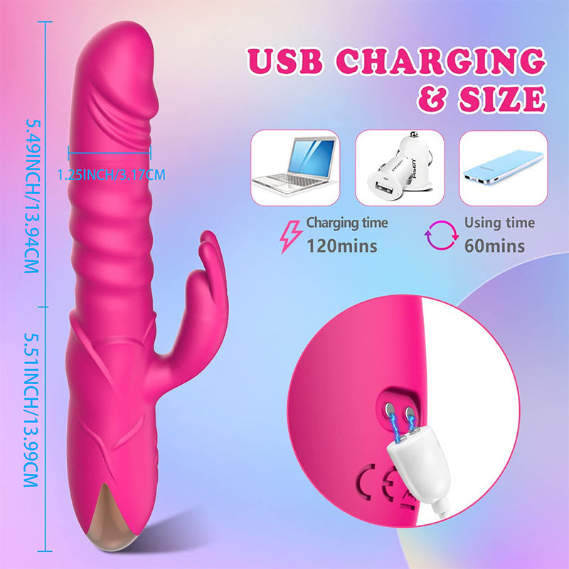 Rose Automatic Retractable Massage For Women