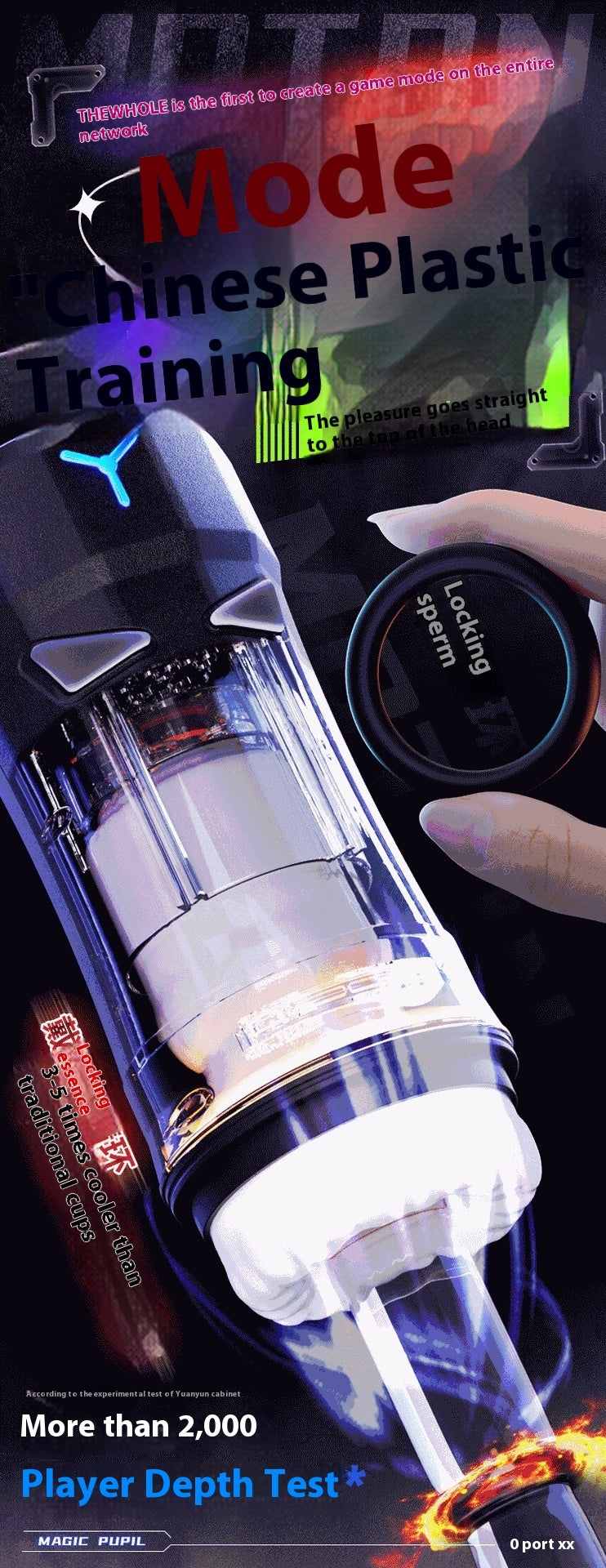 Telescopic Vibration Heating Men's Automatic Cup