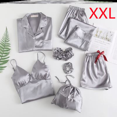 Sexy seven piece set with ice silk