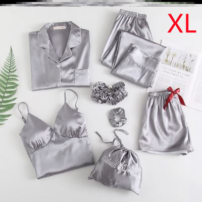 Sexy seven piece set with ice silk