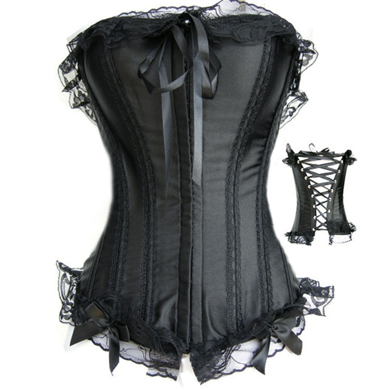 Sexy Black Ding Lace Corset