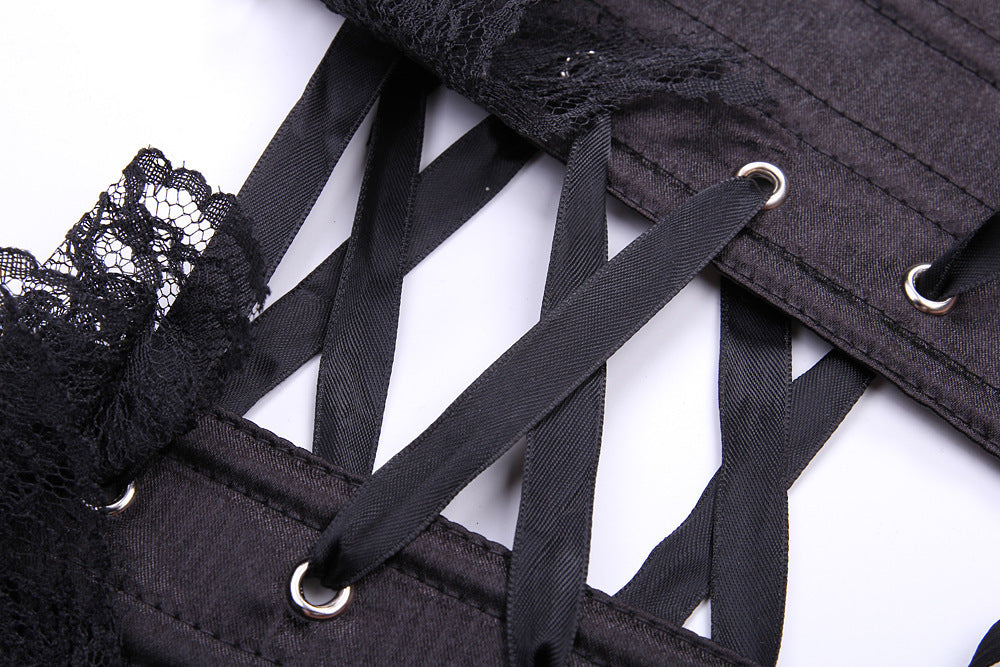 Sexy Black Ding Lace Corset