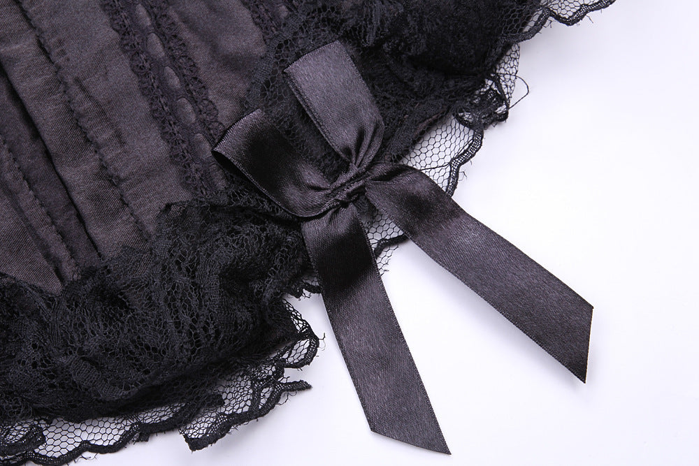 Sexy Black Ding Lace Corset