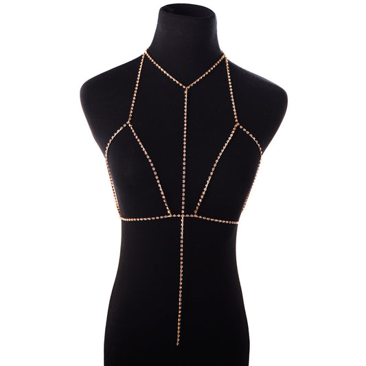 Sexy Exaggerated Flashing Diamond Body Clothing Chain