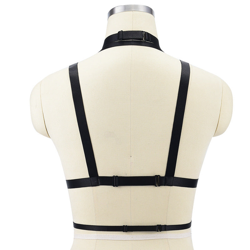 Sexy Strappy Bra, Bamboo-like Sexy Bundled Hollow Dance Uniform Temptation