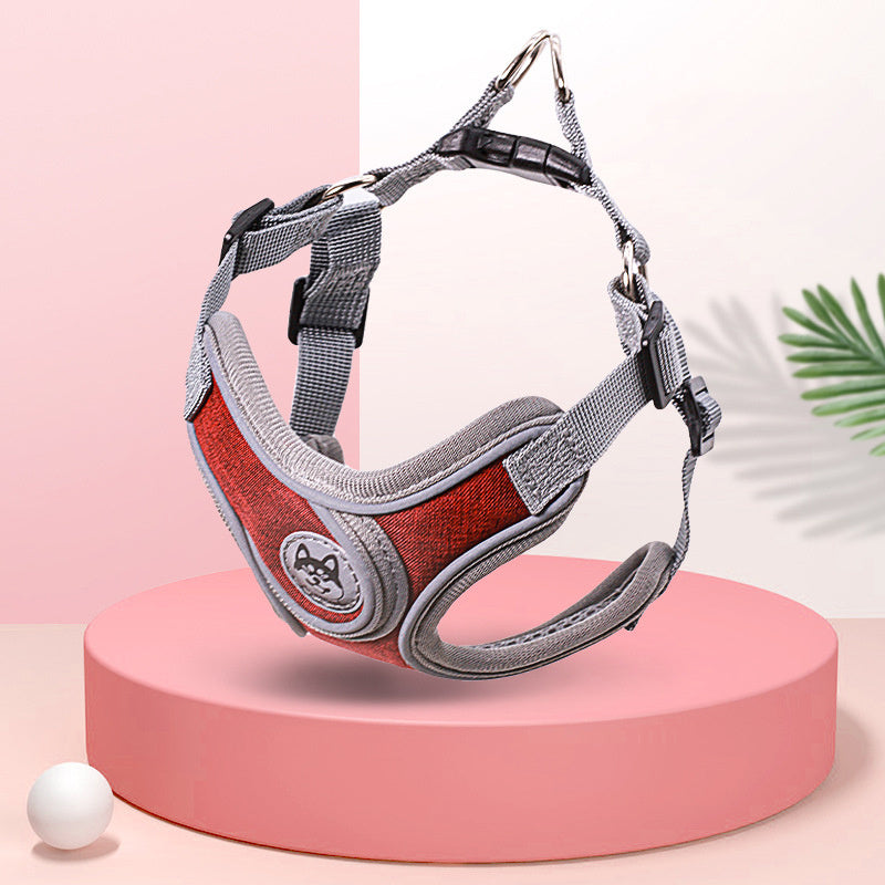 Dog Vest Leash Walking Leash Teddy Corgi Fight Small And Medium-Sized Dog Chest Harness Dog
