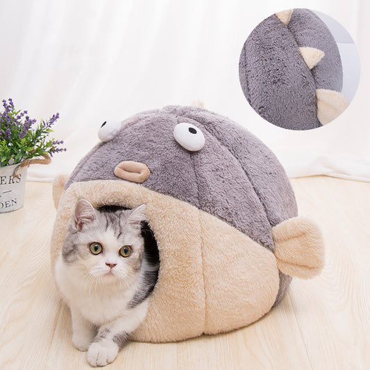 Cat Litter Warm Closed Kennel Small Dog Cold-Proof