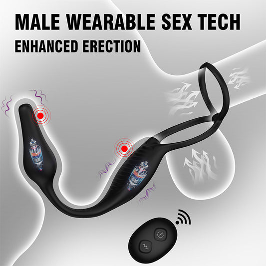 Wearable Remote Control Vibration Double Stimulation Massager