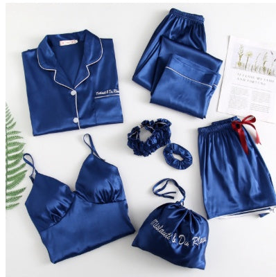 Sexy seven piece set with ice silk