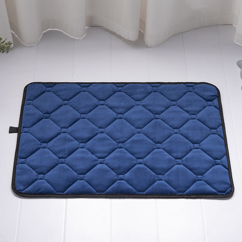 Winter large dog pet plush warm car pet mat