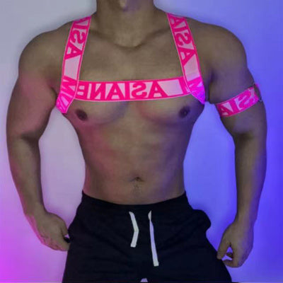 Fluorescent Sexy Elastic Lace-up Bra Strap