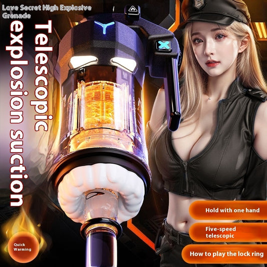 Telescopic Vibration Heating Men's Automatic Cup