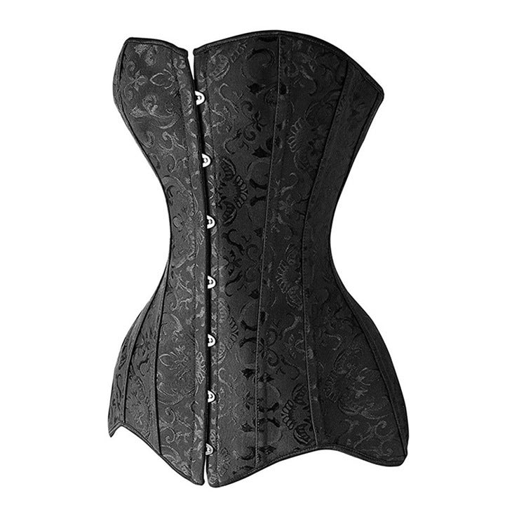 Ladies Sexy White Black Gathered Corset