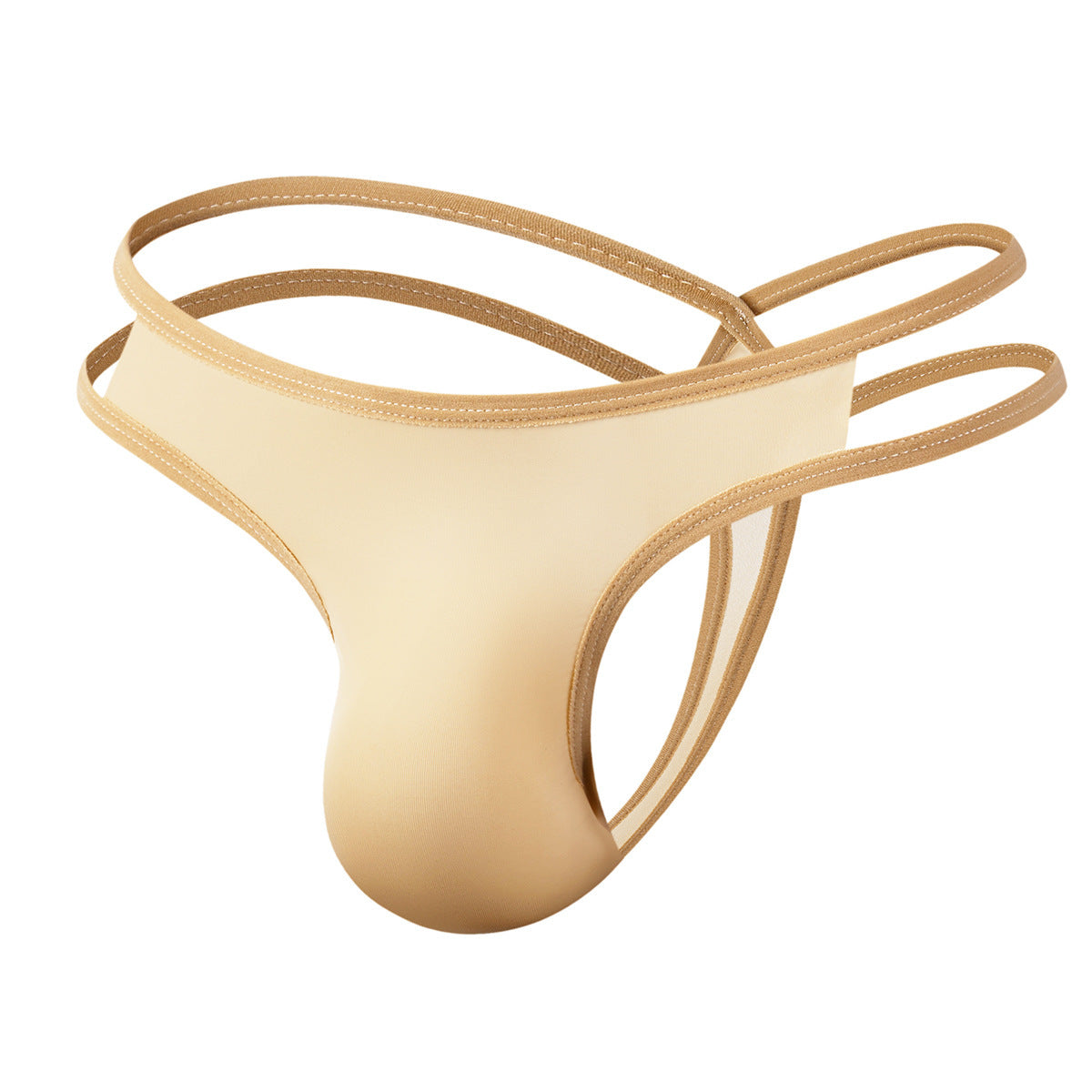 Cross-border Low Waist Soft Thin Silky Men's Sexy Thong B607