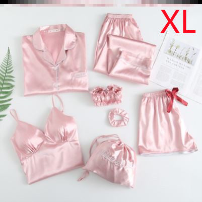 Sexy seven piece set with ice silk
