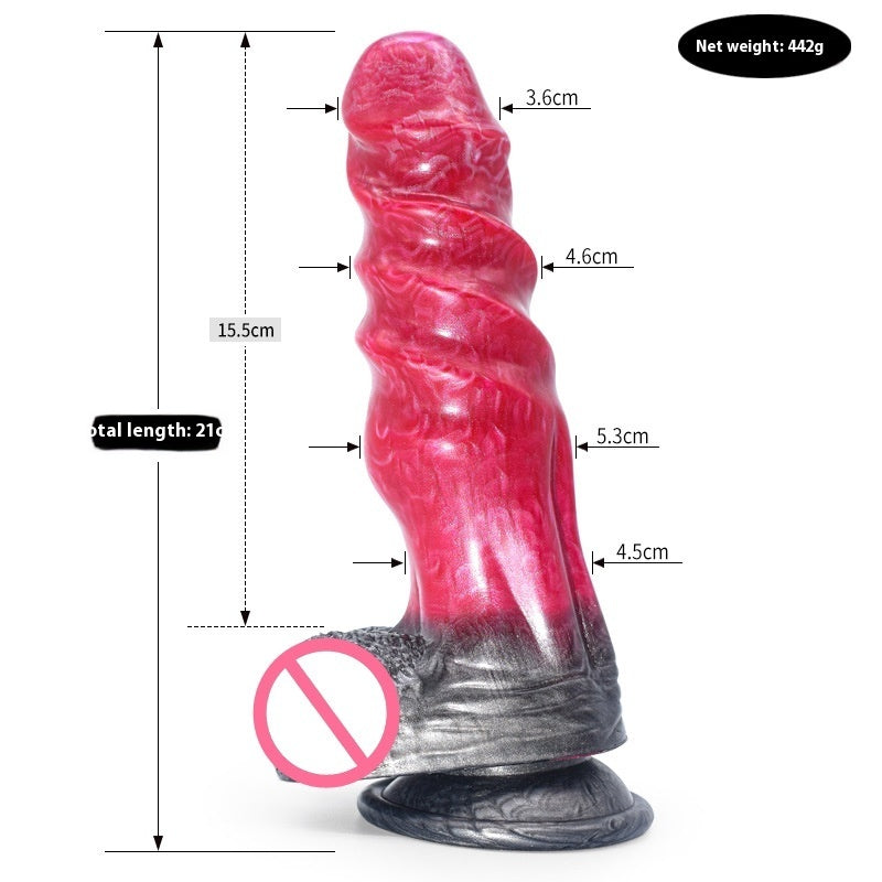 Colored Dildo Masturbator Irregular Anal Plug
