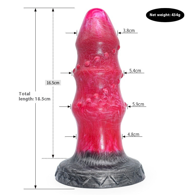 Colored Dildo Masturbator Irregular Anal Plug