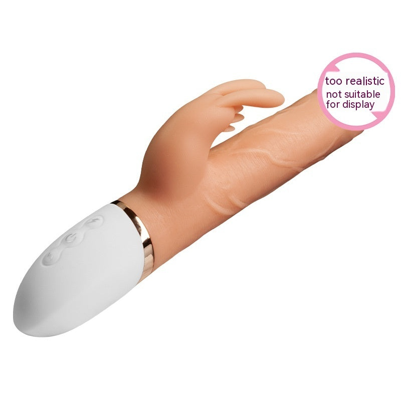 Silicone Vibrating Rod Toy Swing Telescopic Heating