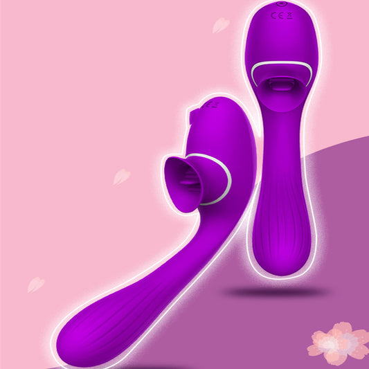 Bending Tongue Licking Vibrator Women's Masturbation Device