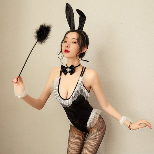 Sexy Lingerie Women's Sexy Uniform Temptation Cosplay Velvet Bunny Girl