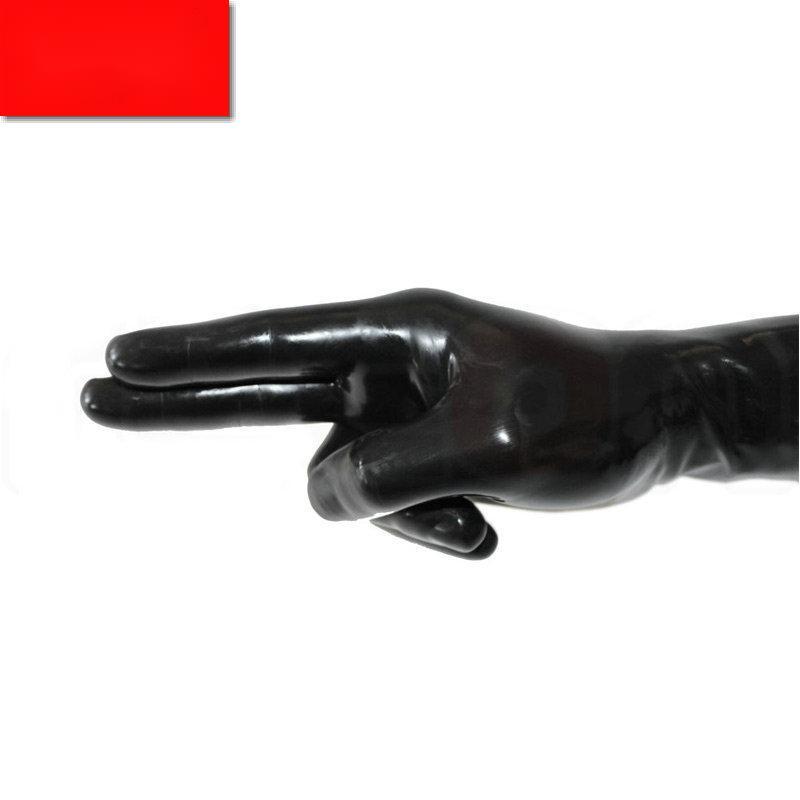 Black Sexy Latex One-time Forming Gloves