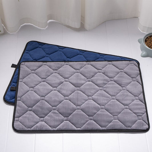 Winter large dog pet plush warm car pet mat