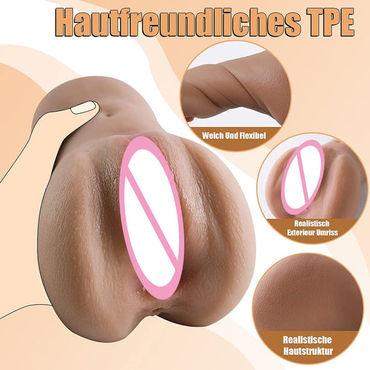 Men's Silicone Vagina And Anus Massager