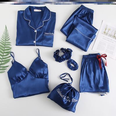 Sexy seven piece set with ice silk