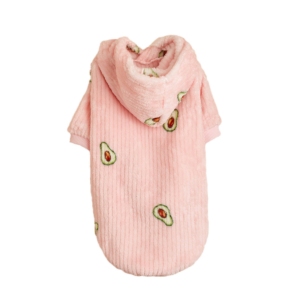 Pet Avocado Print Hoodie