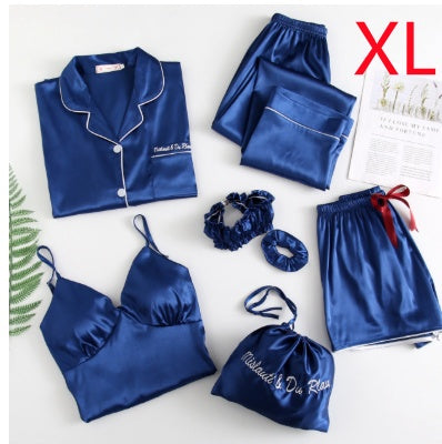 Sexy seven piece set with ice silk