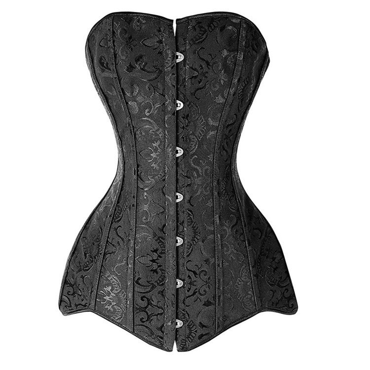 Ladies Sexy White Black Gathered Corset