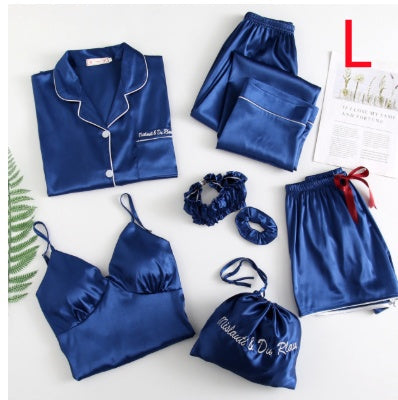 Sexy seven piece set with ice silk