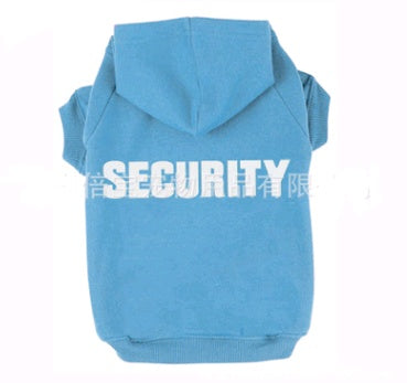 Fleece hooded dog sweater